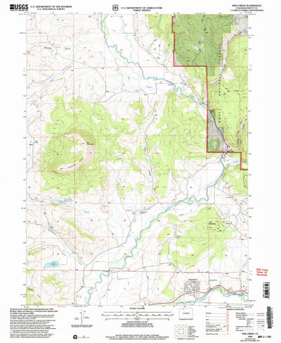 United States Geological Survey Mad Creek, CO (2000, 24000-Scale) digital map
