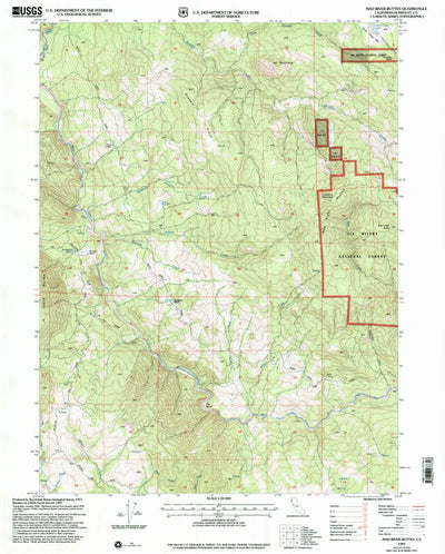 United States Geological Survey Mad River Buttes, CA (1997, 24000-Scale) digital map