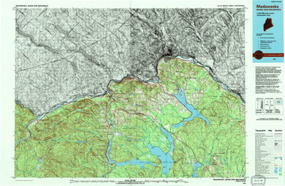 United States Geological Survey Madawaska, ME (1994, 100000-Scale) digital map