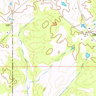 United States Geological Survey Madden, MS (1972, 24000-Scale) digital map