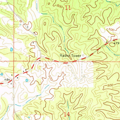 United States Geological Survey Madden, MS (1972, 24000-Scale) digital map