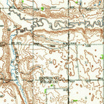 United States Geological Survey Maddock, ND (1943, 62500-Scale) digital map
