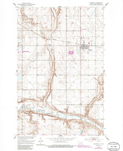 United States Geological Survey Maddock, ND (1951, 24000-Scale) digital map