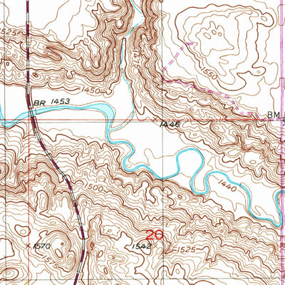 United States Geological Survey Maddock, ND (1951, 24000-Scale) digital map