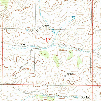 United States Geological Survey Maddux, MT (1987, 24000-Scale) digital map