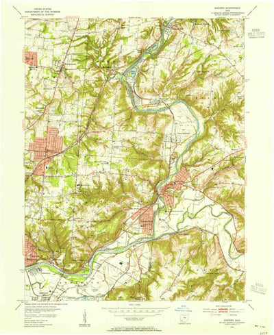 United States Geological Survey Madeira, OH (1953, 24000-Scale) digital map