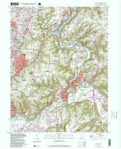 United States Geological Survey Madeira, OH (1996, 24000-Scale) digital map