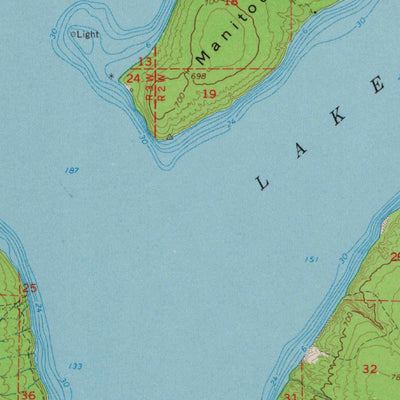 United States Geological Survey Madeline Island, WI (1964, 62500-Scale) digital map