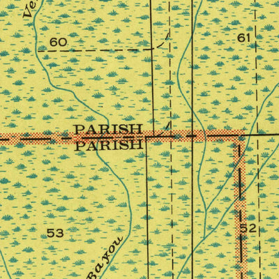United States Geological Survey Madewood, LA (1940, 31680-Scale) digital map