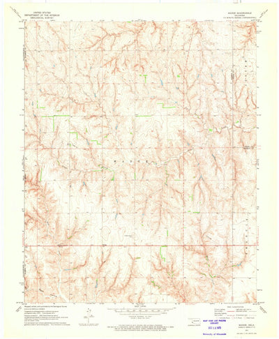 United States Geological Survey Madge, OK (1971, 24000-Scale) digital map