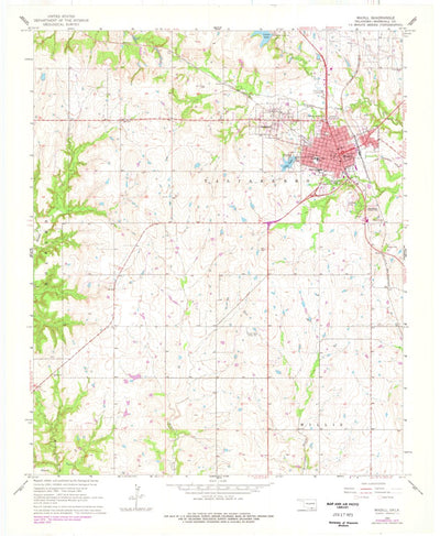 United States Geological Survey Madill, OK (1963, 24000-Scale) digital map