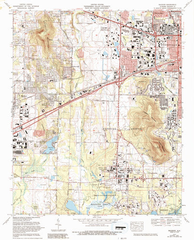 United States Geological Survey Madison, AL (1975, 24000-Scale) digital map