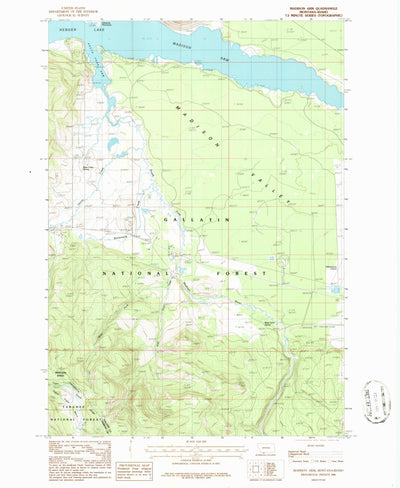 United States Geological Survey Madison Arm, MT-ID (1986, 24000-Scale) digital map