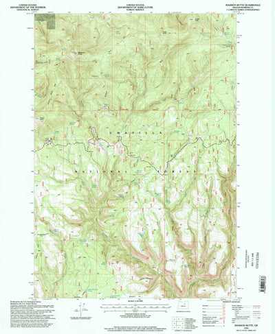 United States Geological Survey Madison Butte, OR (1995, 24000-Scale) digital map