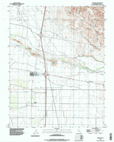 United States Geological Survey Madison, CA (1992, 24000-Scale) digital map