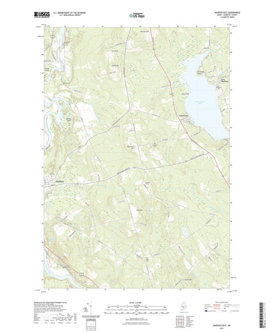 United States Geological Survey Madison East, ME (2021, 24000-Scale) digital map