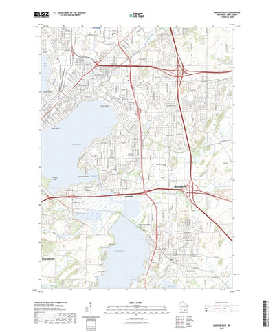 United States Geological Survey Madison East, WI (2023, 24000-Scale) digital map