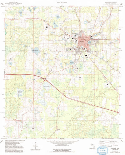 United States Geological Survey Madison, FL (1959, 24000-Scale) digital map