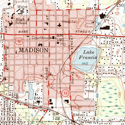 United States Geological Survey Madison, FL (1959, 24000-Scale) digital map