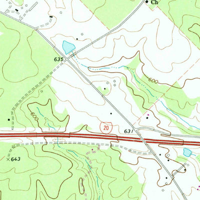 United States Geological Survey Madison, GA (1972, 24000-Scale) digital map