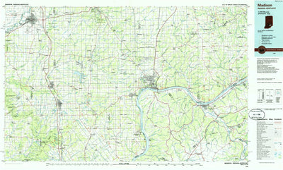 United States Geological Survey Madison, IN-KY (1986, 100000-Scale) digital map