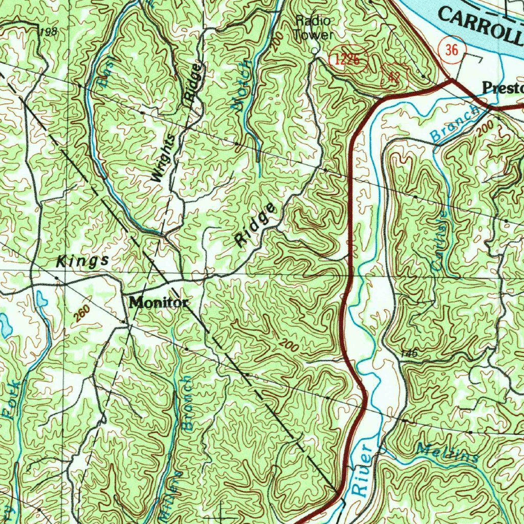 Madison, IN-KY (1990, 100000-Scale) Map by United States Geological ...