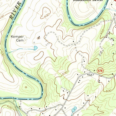 United States Geological Survey Madison Mills, VA (1971, 24000-Scale) digital map
