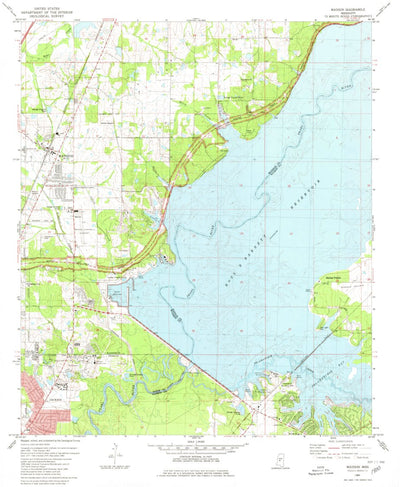 United States Geological Survey Madison, MS (1980, 24000-Scale) digital map
