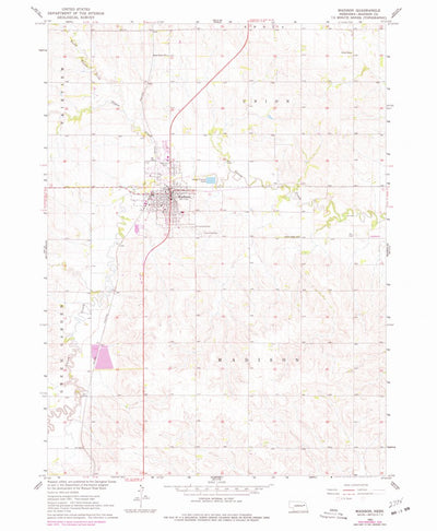 United States Geological Survey Madison, NE (1976, 24000-Scale) digital map
