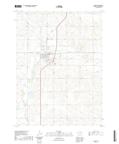 United States Geological Survey Madison, NE (2021, 24000-Scale) digital map