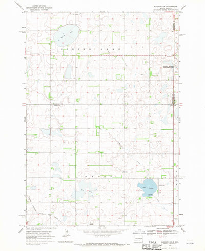 United States Geological Survey Madison NW, SD (1968, 24000-Scale) digital map