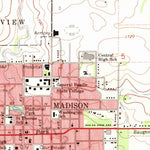 United States Geological Survey Madison, SD (1968, 24000-Scale) digital map