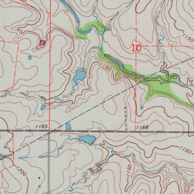 United States Geological Survey Madison SW, KS (1967, 24000-Scale) digital map