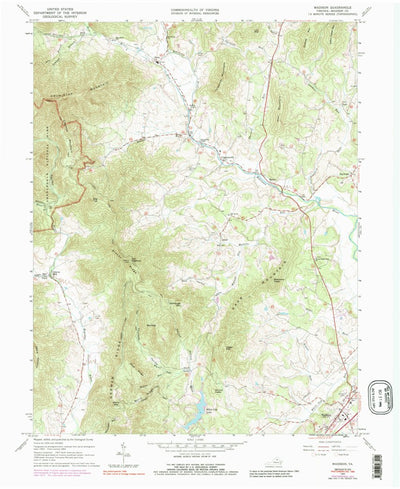 United States Geological Survey Madison, VA (1964, 24000-Scale) digital map