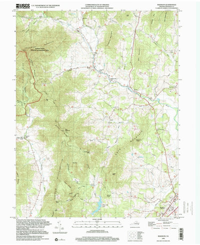 United States Geological Survey Madison, VA (1999, 24000-Scale) digital map