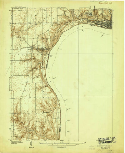 United States Geological Survey Madison West, IN-KY (1939, 24000-Scale) digital map