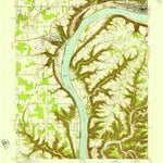 United States Geological Survey Madison West, IN-KY (1953, 24000-Scale) digital map