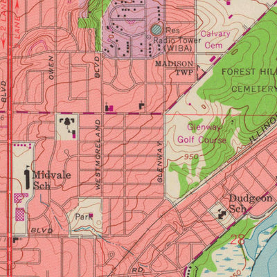 United States Geological Survey Madison West, WI (1959, 24000-Scale) digital map