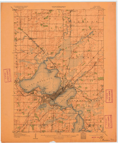 United States Geological Survey Madison, WI (1906, 62500-Scale) digital map