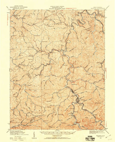 United States Geological Survey Madison, WV (1929, 62500-Scale) digital map