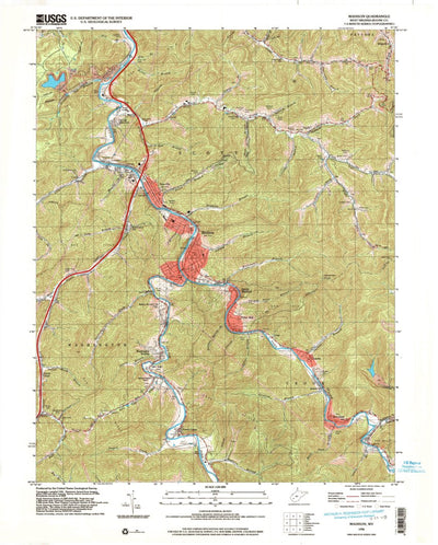 United States Geological Survey Madison, WV (1996, 24000-Scale) digital map