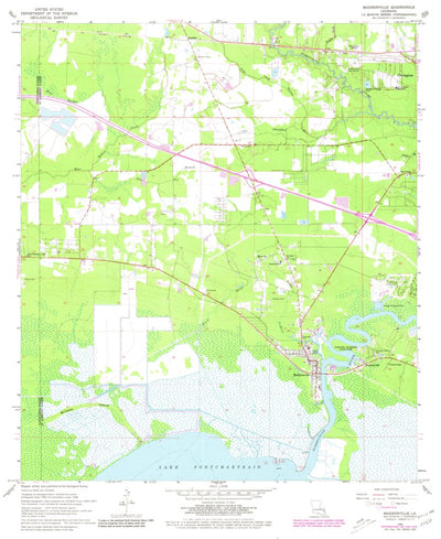 United States Geological Survey Madisonville, LA (1968, 24000-Scale) digital map