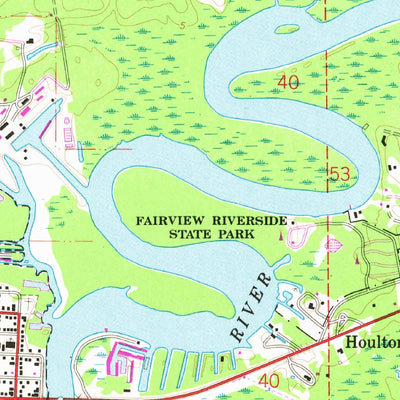 United States Geological Survey Madisonville, LA (1968, 24000-Scale) digital map