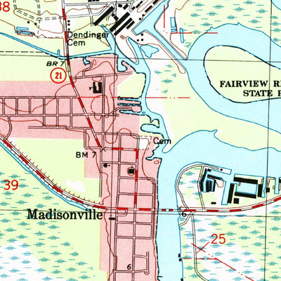 United States Geological Survey Madisonville, LA (1998, 24000-Scale) digital map