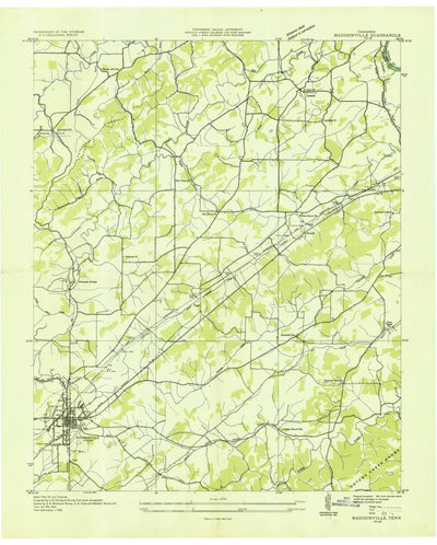 United States Geological Survey Madisonville, TN (1936, 24000-Scale) digital map