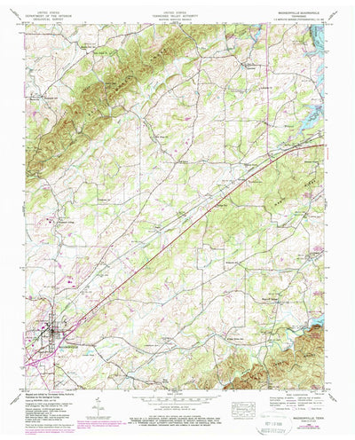 United States Geological Survey Madisonville, TN (1940, 24000-Scale) digital map