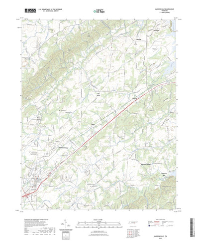 United States Geological Survey Madisonville, TN (2023, 24000-Scale) digital map