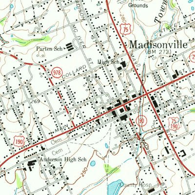 United States Geological Survey Madisonville, TX (1963, 24000-Scale) digital map