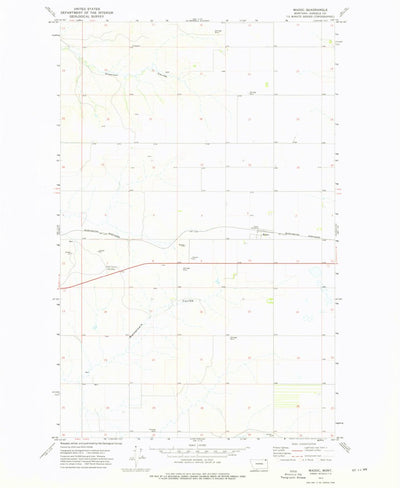 United States Geological Survey Madoc, MT (1973, 24000-Scale) digital map
