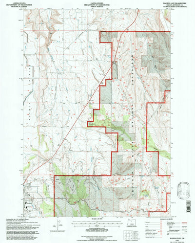 United States Geological Survey Madras East, OR (1992, 24000-Scale) digital map